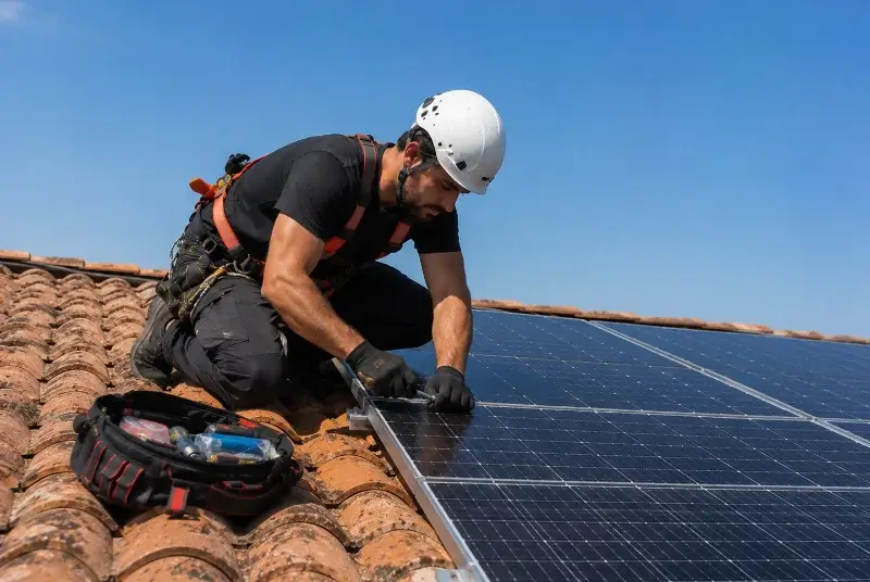 Maintenance et monitoring de panneaux solaires à Saint-André-lez-Lille